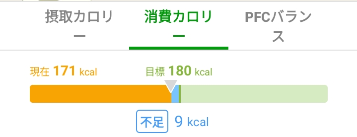 あすけん　消費カロリー